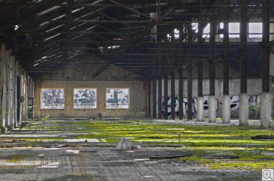 Innenansicht der Schlüter-Hallen in Freising Bavaria