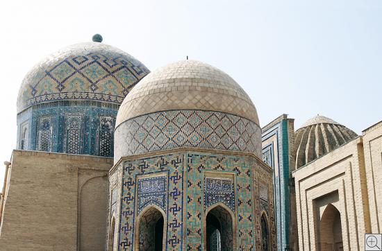 Mausoleen in der Nekropole von  Shohizinda in Samarkand