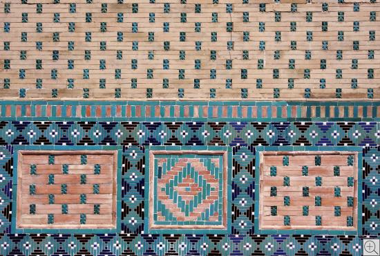 rosa-türkise Majolika  Shohizinda Nekropole in Samarkand