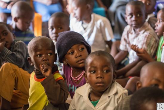 namibische Kinder beim Vorschulunterricht