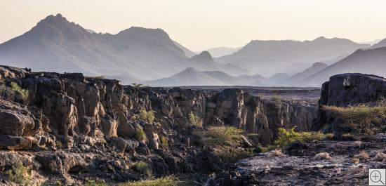 Jebel Shams, Oman, Canyon und Berge um Al-Hamra