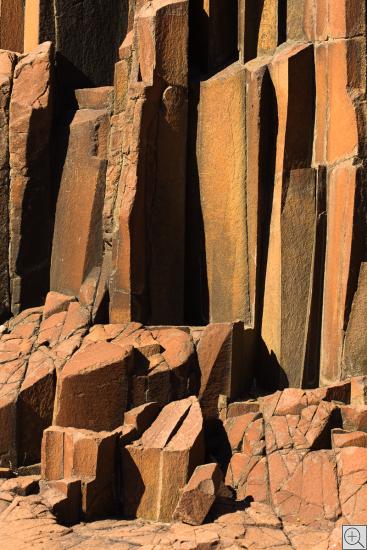 red basalt columns