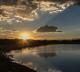 Sonnenuntergang am See,  Waterberg
